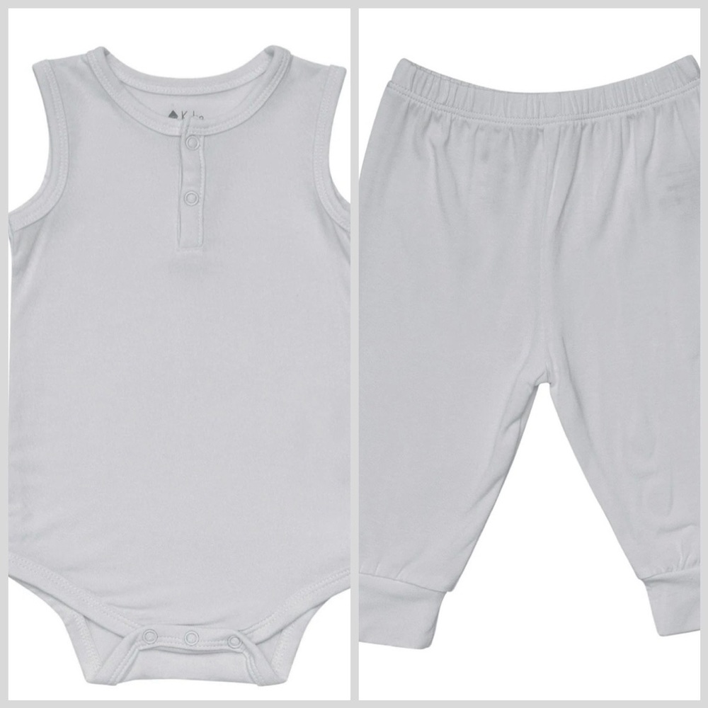 Kyte sleeveless bodysuit and pants 6-12 months
